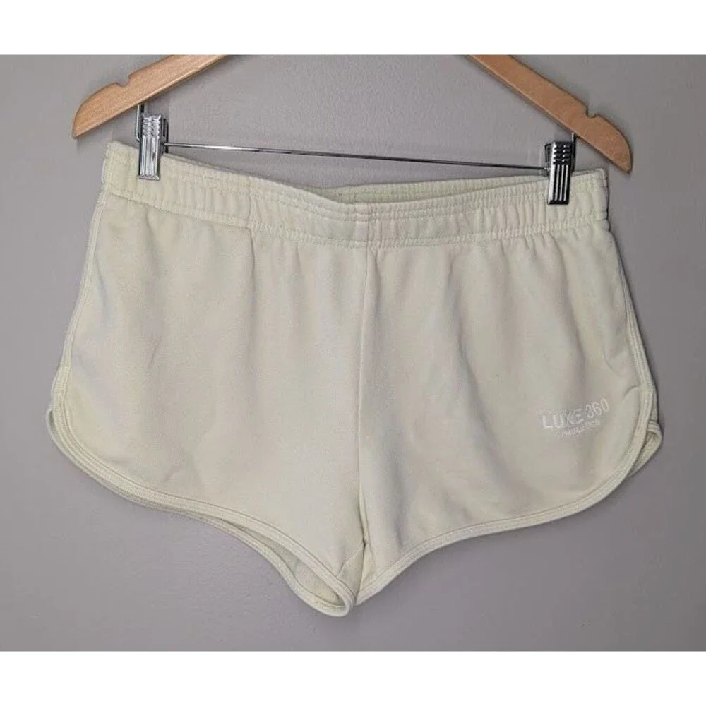 Fabletics Luxe 360 Terry Athletic Lime Green Shorts Size M